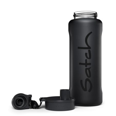 satch XL Trinkflasche Schwarz – 1L Tritan | BPA-frei, auslaufsicher & spülmaschinengeeignet