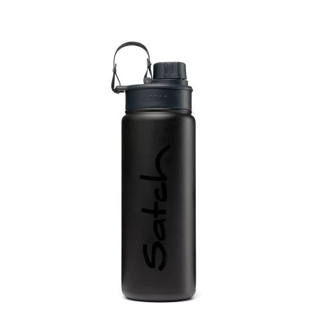 satch XL Trinkflasche Schwarz – 1L Tritan | BPA-frei, auslaufsicher & spülmaschinengeeignet