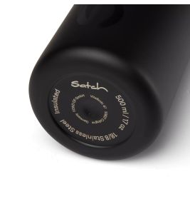 satch XL Trinkflasche Schwarz – 1L Tritan | BPA-frei, auslaufsicher & spülmaschinengeeignet
