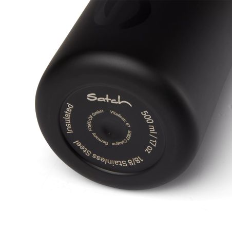 satch XL Trinkflasche Schwarz – 1L Tritan | BPA-frei, auslaufsicher & spülmaschinengeeignet