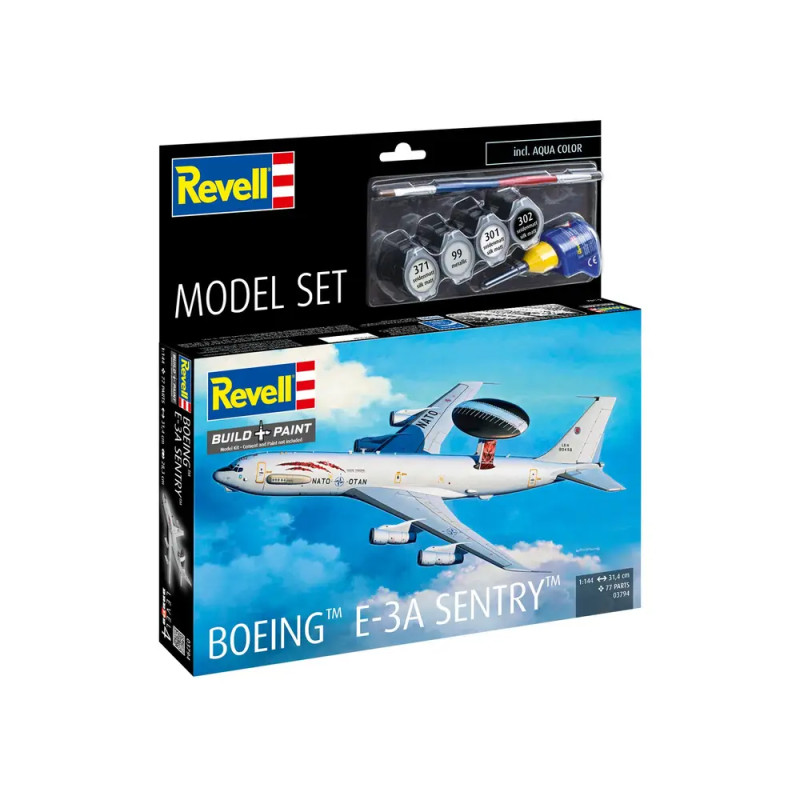 Model Set Boeing E-3A, Revell Modellbausatz mit Basiszubehör