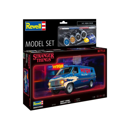 Model Set GMC® WSQK Squawk Van Stranger Things, Revell Modellbausatz mit Basiszubehör
