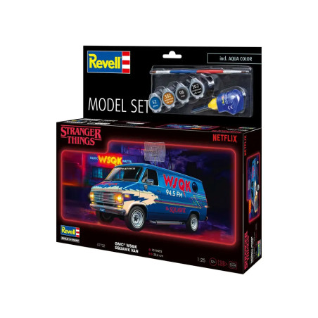 Model Set GMC® WSQK Squawk Van Stranger Things, Revell Modellbausatz mit Basiszubehör