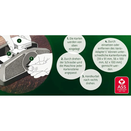 ASS Kartenmischer Vario. Spielezubehör