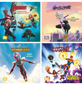 Carlsen Verlag: Maxi-Mini Box 47 MARVEL – 4 Pappbücher für kleine Superhelden ab 3 Jahren