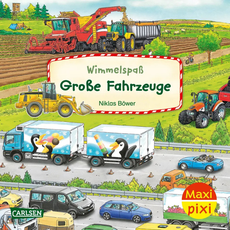 MaxiPixi 488 Große Fahrzeuge Wimmelspaß