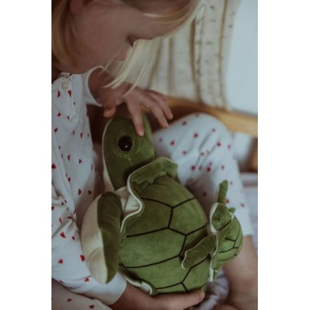 by ASTRUP Plüsch Schildkröte gewichtet 1,6kg – Beruhigendes Kuscheltier ab 3 J.