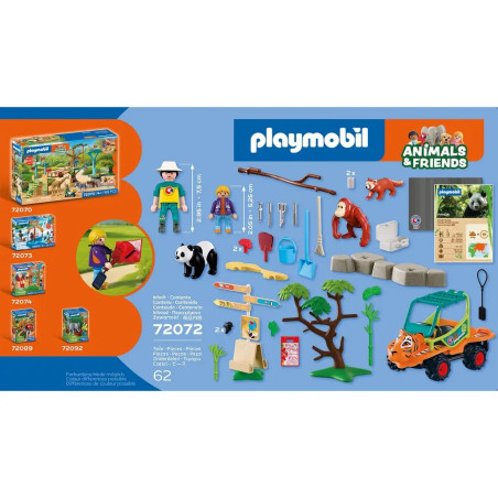 PLAYMOBIL 72072 Zoo: Tierpflegermobil