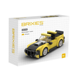 BRIXIES Plus Mini Rennwagen gelb / Mini Racer yellow