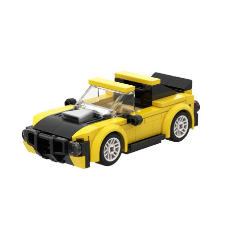 BRIXIES Plus Mini Rennwagen gelb / Mini Racer yellow