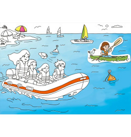 Mein Sticker-Malbuch. Am Meer