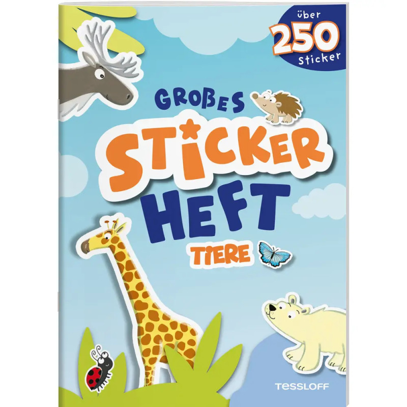 Großes Stickerheft. Tiere