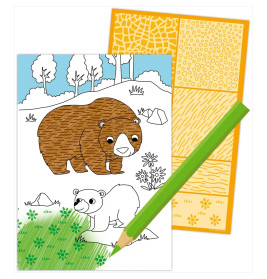 Schraffur-Malbuch. Zootiere