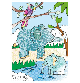 Zaubermalblock. Magische Muster. Tiere