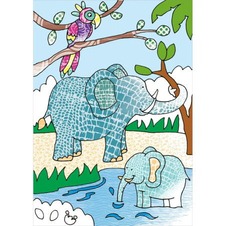 Zaubermalblock. Magische Muster. Tiere