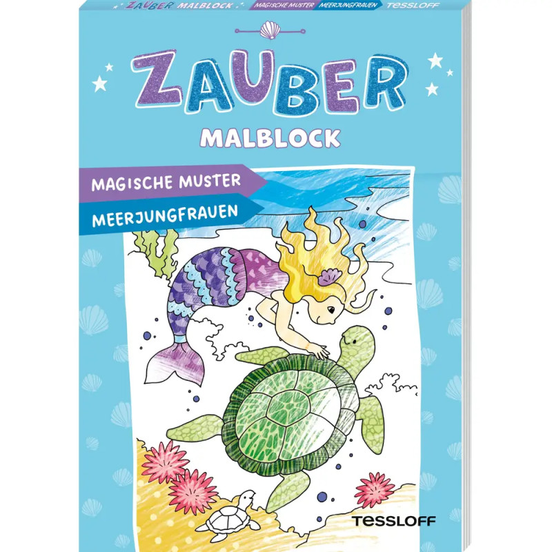 Zaubermalblock. Magische Muster. Meerjungfrauen