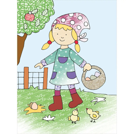 Zaubermalblock. Magische Muster. Bauernhof