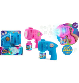 Seifenblasen-Blaster Light-Up inkl. Seifenblasenflüssigkeit 80ml, 2-fach sortiert Dieser Seifenblase