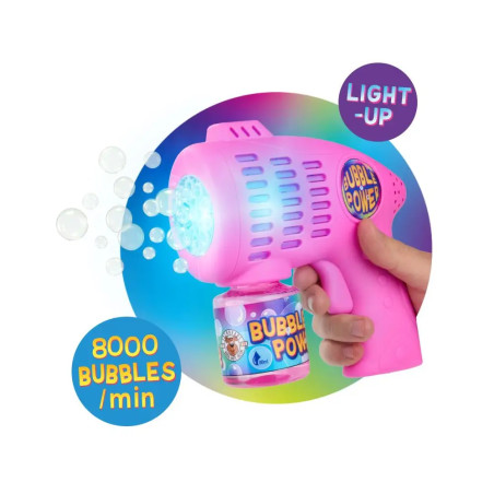Seifenblasen-Blaster Light-Up inkl. Seifenblasenflüssigkeit 80ml, 2-fach sortiert Dieser Seifenblase