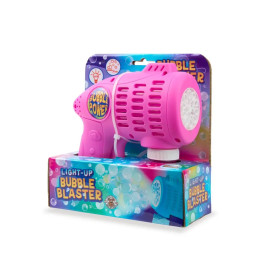 Seifenblasen-Blaster Light-Up inkl. Seifenblasenflüssigkeit 80ml, 2-fach sortiert Dieser Seifenblase