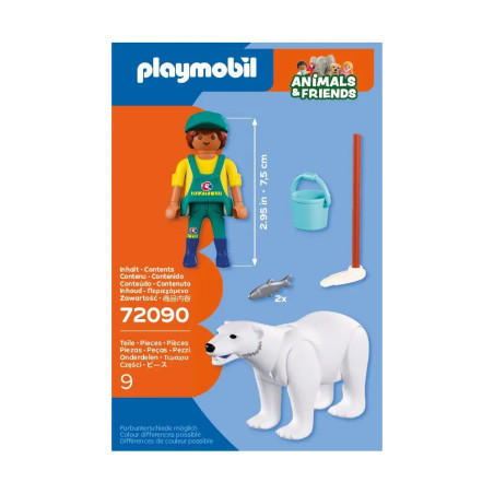 PLAYMOBIL 72090 Zoo: Eisbär und Pfleger