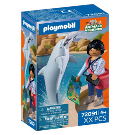 PLAYMOBIL 72091 Zoo: Delfin und Besucherin