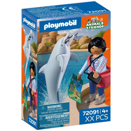 PLAYMOBIL 72091 Zoo: Delfin und Besucherin