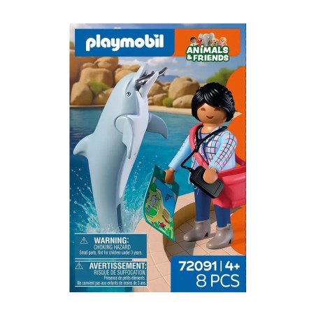 PLAYMOBIL 72091 Zoo: Delfin und Besucherin