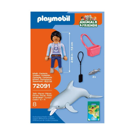 PLAYMOBIL 72091 Zoo: Delfin und Besucherin