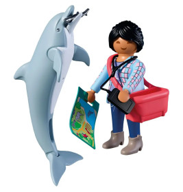 PLAYMOBIL 72091 Zoo: Delfin und Besucherin