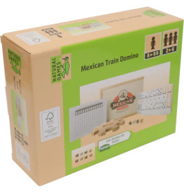 Natural Games Mexican Train Domino, 66 Teile