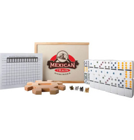 Natural Games Mexican Train Domino, 66 Teile