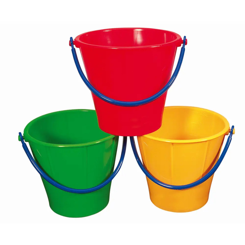 Spielstabil Eimer groß classic, 3 Farben sortiert