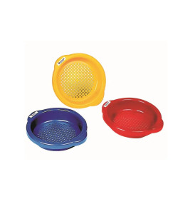 Spielstabil Sandsieb klein, 3 Farben sortiert