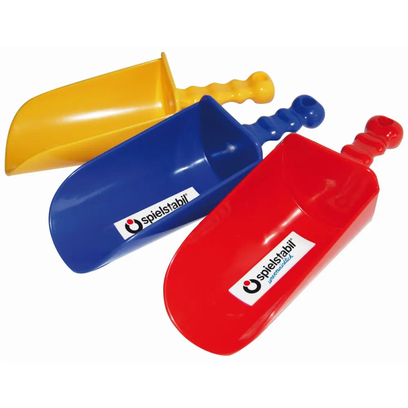 Spielstabil Sandschaufel groß, 3 Farben sortiert