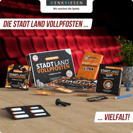 denkriesen Stadt Land Vollpfosten Film Edition | Filmquiz & Ratespiel für Filmabende