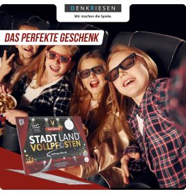 denkriesen Stadt Land Vollpfosten Film Edition | Filmquiz & Ratespiel für Filmabende