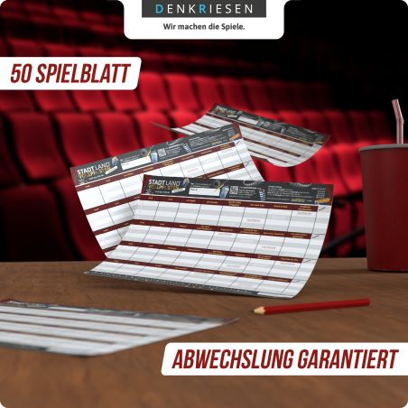 denkriesen Stadt Land Vollpfosten Film Edition | Filmquiz & Ratespiel für Filmabende