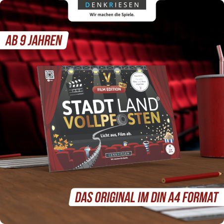 denkriesen Stadt Land Vollpfosten Film Edition | Filmquiz & Ratespiel für Filmabende