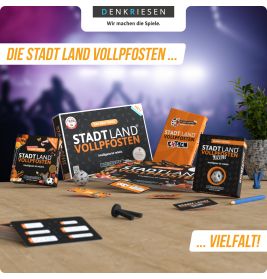 denkriesen Stadt Land Vollpfosten Music Edition | Musikquiz & Partyspiel für Gruppen