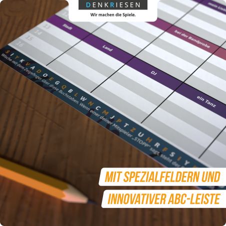 denkriesen Stadt Land Vollpfosten Music Edition | Musikquiz & Partyspiel für Gruppen