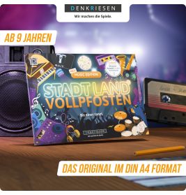 denkriesen Stadt Land Vollpfosten Music Edition | Musikquiz & Partyspiel für Gruppen