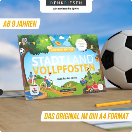 Denkriesen Vatertags Edition 'Papa ist der Beste!' – Ideales Geschenk für Papa