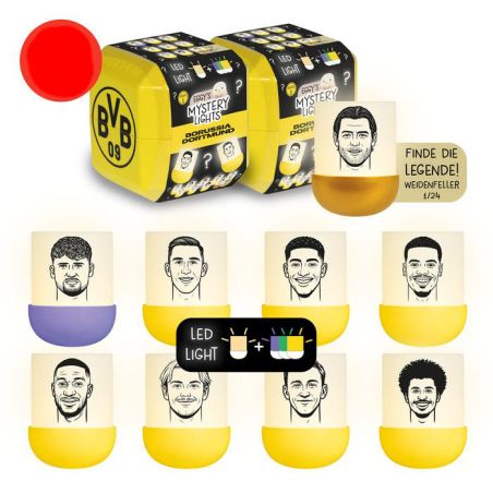 MegaLight® Eggy´s Mystery Lights BVB Edition – Leuchtende Überraschungs-Figuren für Fans
