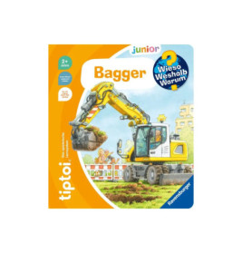 Ravensburger tiptoi® Www Junior Bagger – Interaktives Baustellen Buch (ab 4)