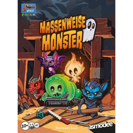 Asmodee Massenweise Monster – Rasantes Legespiel für die ganze Familie