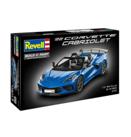 CarreraRevell Corvette C8 Cabriolet Modellbausatz 1:24 | Revell Level 4