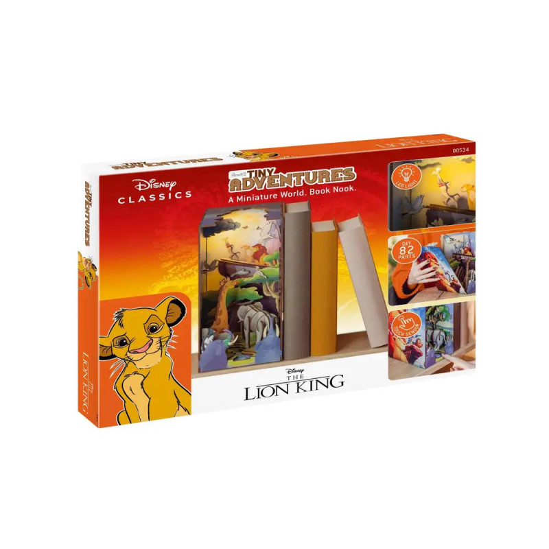 CarreraRevell Tiny Adventures Disney König der Löwen Book Nook – LED Holzbausatz