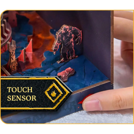 CarreraRevell Tiny Adventures Herr der Ringe Barad-Dür Book Nook – LED Holzbausatz