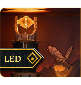 CarreraRevell Tiny Adventures Herr der Ringe Barad-Dür Book Nook – LED Holzbausatz